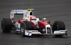 Kamui Kobayashi in Toyota TF109 at Algarve