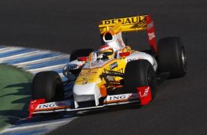 Fernando Alonso in Renault R29 at Jerez